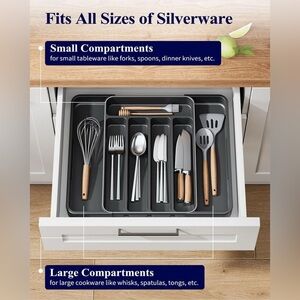 Kitsure Expandable Silverware Drawer Organizer
